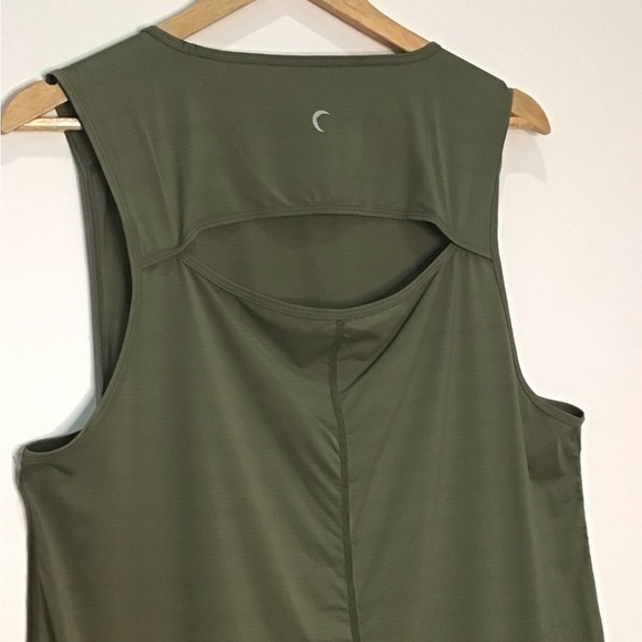 ZYIA Active Olive Green Horizon Keyhole Back Sleeveless Tank Top Size XXL - Picture 5 of 8